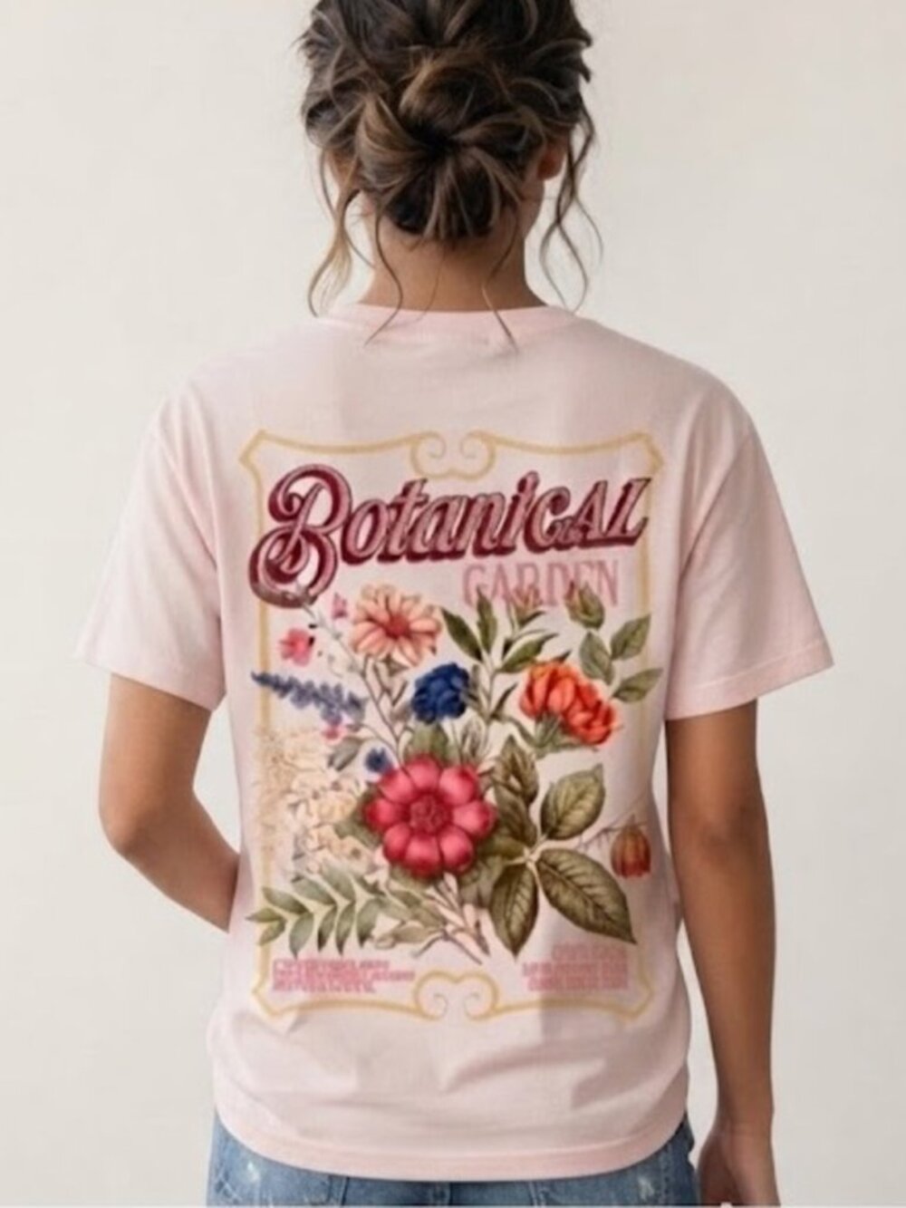 Modern Lux Botanical Garden Graphic T Shirt Women's Size XXS Tee NWT